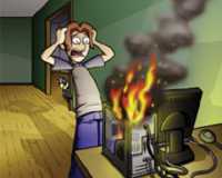Computer Smoked!