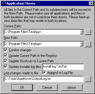 Application Mover Screenshot